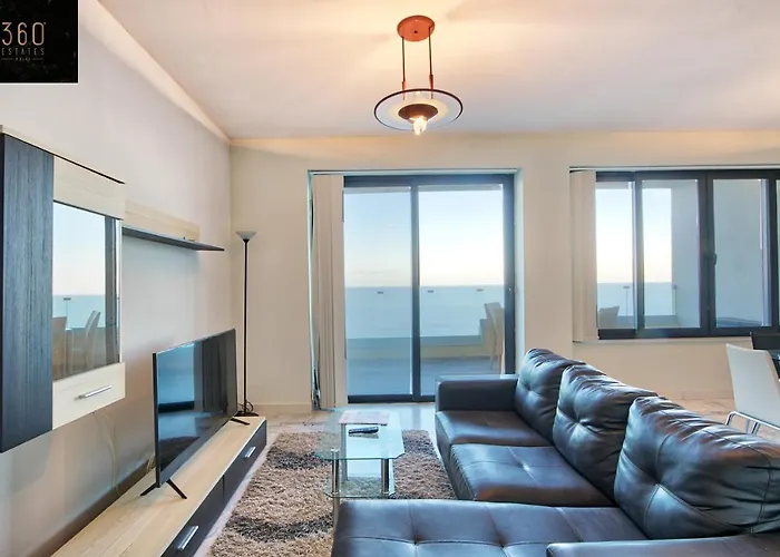 Seafront 3br In Tower Rd Opposite By 360 Estates * Sliema