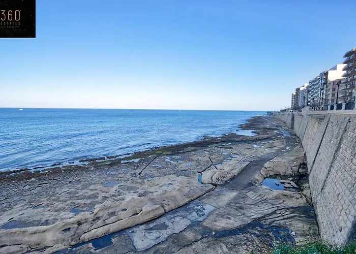 Seafront 3br In Tower Rd Opposite By 360 Estates * Sliema